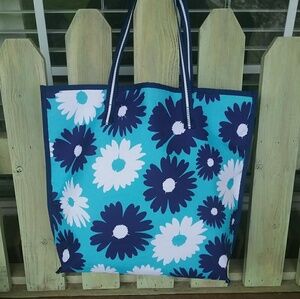 ESTEE LAUDER Blue Floral Tote New without Tags